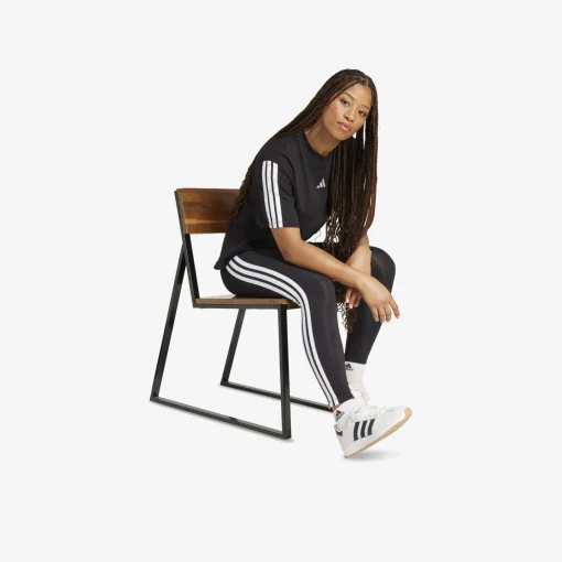adidas Essentials 3 Streifen Cotton Damen Leggings-Damen Hosen & Leggins