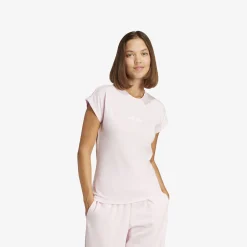 adidas Essentials Linear Cotton T-Shirt Damen T-Shirt-Damen T-Shirts