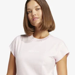 adidas Essentials Linear Cotton T-Shirt Damen T-Shirt-Damen T-Shirts