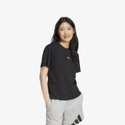 adidas Essentials Small Logo Cotton Damen T-Shirt-Damen T-Shirts