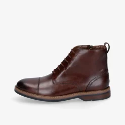 Clarks ​ Aldwin Cap Mid Tan Lea Herren Schnürer-Herren Business Schuhe | Halbschuhe