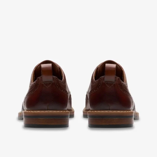 Clarks ​ Aldwin Limit Mid Tan Lea Herren Schnürer-Herren Business Schuhe