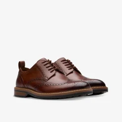 Clarks ​ Aldwin Limit Mid Tan Lea Herren Schnürer-Herren Business Schuhe