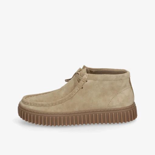 Clarks ​ Torhill Hi Dark Sand Suede Kinder Halbschuh-Herren Halbschuhe