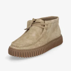 Clarks ​ Torhill Hi Dark Sand Suede Kinder Halbschuh-Herren Halbschuhe