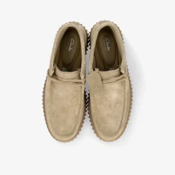 Clarks ​ Torhill Hi Dark Sand Suede Kinder Halbschuh-Herren Halbschuhe