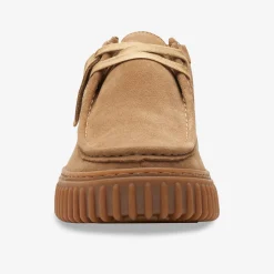 Clarks ​ Torhill Hi Dark Sand Suede Kinder Halbschuh-Herren Halbschuhe