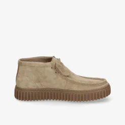 Clarks ​ Torhill Hi Dark Sand Suede Kinder Halbschuh-Herren Halbschuhe
