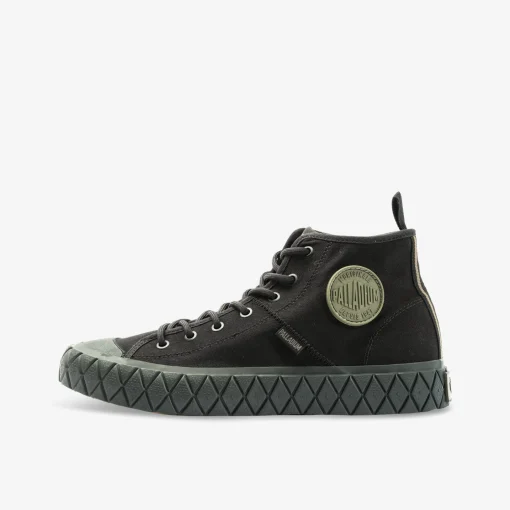 PALLADIUM PALLA ACE MID SUPPLY Damen Leinenschuh-Damen Halbschuhe | Sneaker