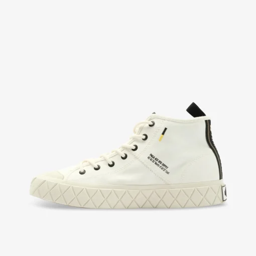 PALLADIUM PALLA ACE MID SUPPLY STAR Herren Leinenschuh-Herren Halbschuhe | Sneaker