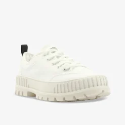 PALLADIUM PALLASHOCK LO ORG 2 STAR WHITE Damen Leinenschuh-Damen Halbschuhe