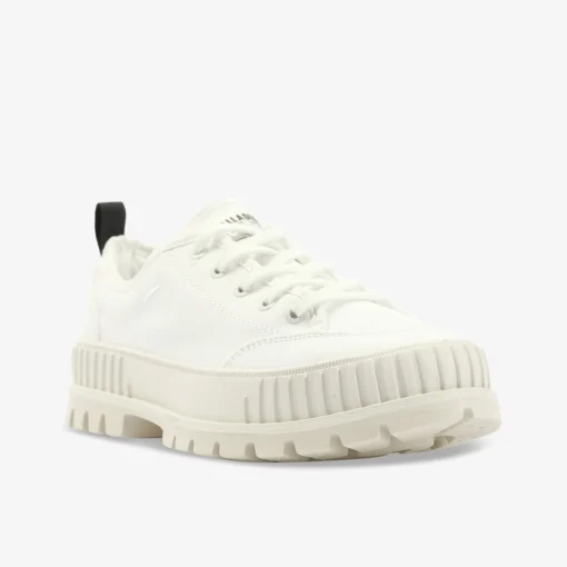 PALLADIUM PALLASHOCK LO ORG 2 STAR WHITE Damen Leinenschuh-Damen Halbschuhe