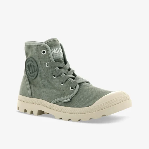 PALLADIUM WOMENS PAMPA HI Damen Leinenschuh-Damen Halbschuhe