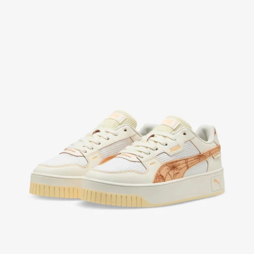 PUMA Carina Street Lux Crafted Flowers Damen Plateau Sneaker-Damen Sneaker
