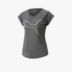 PUMA Train Favorite Heather Cat Damen T-Shirt-Damen T-Shirts
