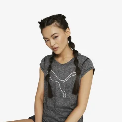 PUMA Train Favorite Heather Cat Damen T-Shirt-Damen T-Shirts