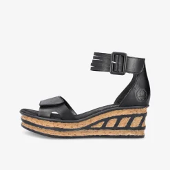 rieker Damen Keilsandalen-Damen Sandalen