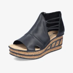 rieker Damen Keilsandalen-Damen Sandalen