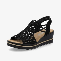 rieker Damen Keilsandalen-Damen Sandalen