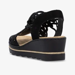 rieker Damen Keilsandalen-Damen Sandalen