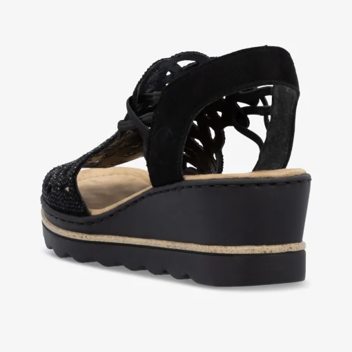 rieker Damen Keilsandalen-Damen Sandalen