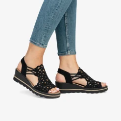 rieker Damen Keilsandalen-Damen Sandalen