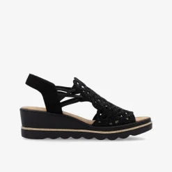 rieker Damen Keilsandalen-Damen Sandalen