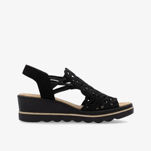 rieker Damen Keilsandalen-Damen Sandalen