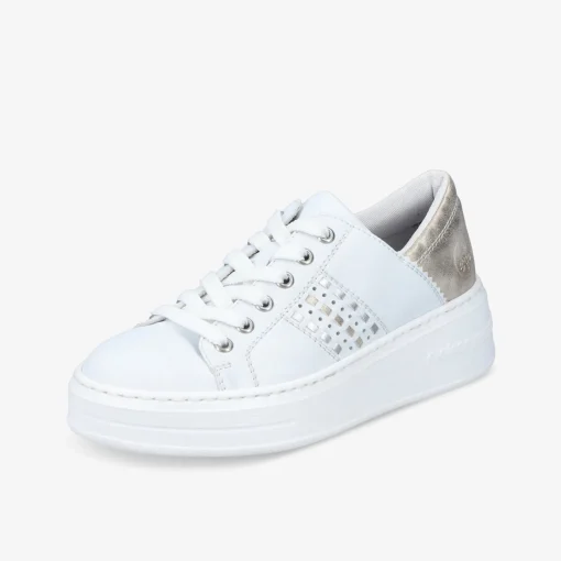 rieker Damen Plateau Schnürer-Damen Halbschuhe