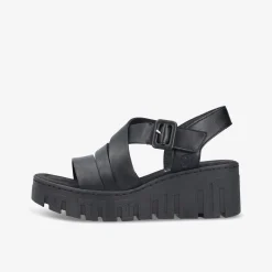 rieker Damen Plateausandalen-Damen Sandalen