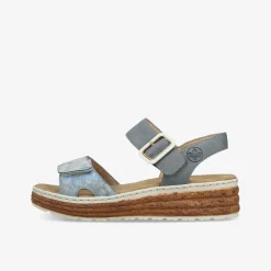 rieker Damen Plateausandalen-Damen Sandalen