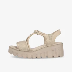rieker Damen Plateausandalen-Damen Sandalen