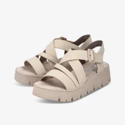 rieker Damen Plateausandalen-Damen Sandalen