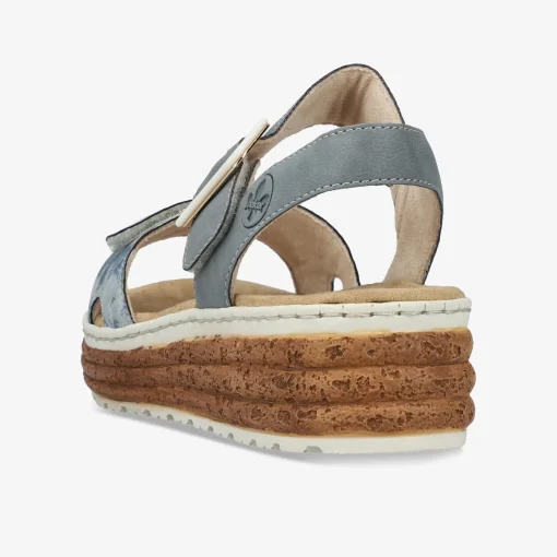 rieker Damen Plateausandalen-Damen Sandalen