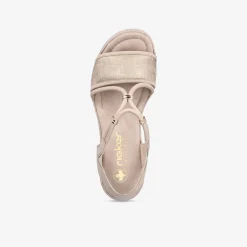 rieker Damen Plateausandalen-Damen Sandalen