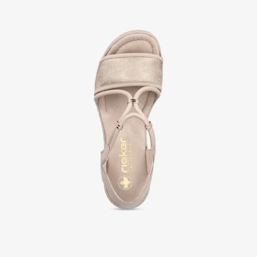 rieker Damen Plateausandalen-Damen Sandalen