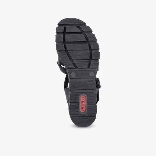 rieker Damen Plateausandalen-Damen Sandalen