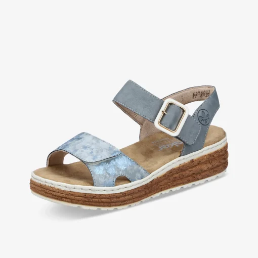 rieker Damen Plateausandalen-Damen Sandalen