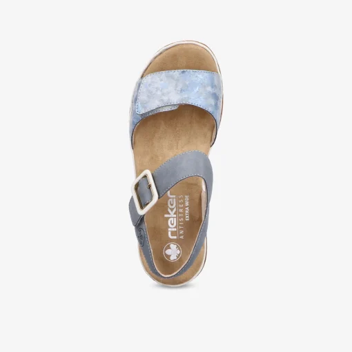 rieker Damen Plateausandalen-Damen Sandalen