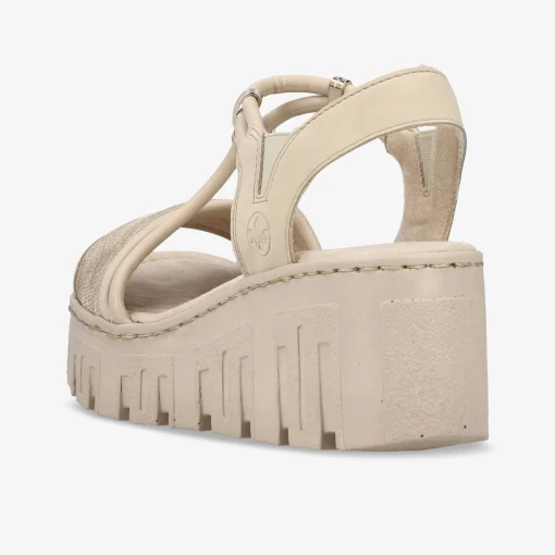rieker Damen Plateausandalen-Damen Sandalen