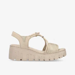 rieker Damen Plateausandalen-Damen Sandalen