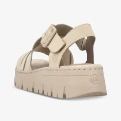 rieker Damen Plateausandalen-Damen Sandalen