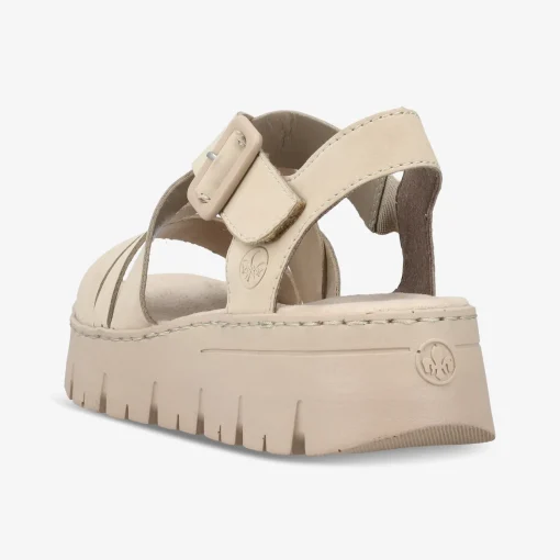 rieker Damen Plateausandalen-Damen Sandalen
