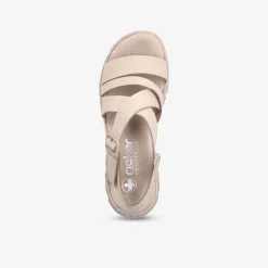 rieker Damen Plateausandalen-Damen Sandalen