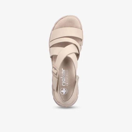 rieker Damen Plateausandalen-Damen Sandalen