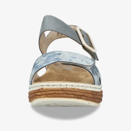 rieker Damen Plateausandalen-Damen Sandalen
