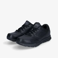 SKECHERS BLK PU WORK RELAXED FIT®: NAMPA SR-Herren Sneaker