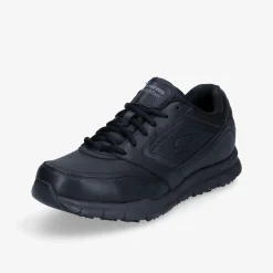 SKECHERS BLK PU WORK RELAXED FIT®: NAMPA SR-Herren Sneaker
