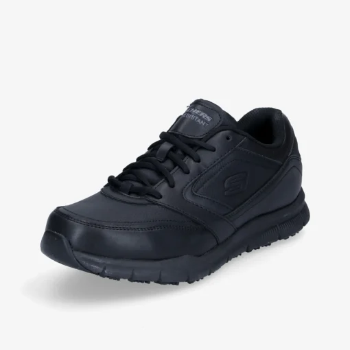 SKECHERS BLK PU WORK RELAXED FIT®: NAMPA SR-Herren Sneaker