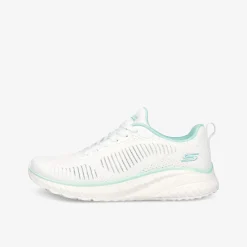 SKECHERS BOBS SQUAD CHAOS PARALLEL LINES Damen Sneaker Low-Damen Sportschuhe | Sneaker